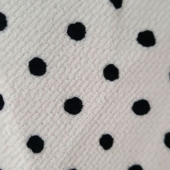 NWT Zara XS Wrap Tie Polka Dot Blk White Blouse Coquette Bow Modest Feminine Top - Picture 14 of 15